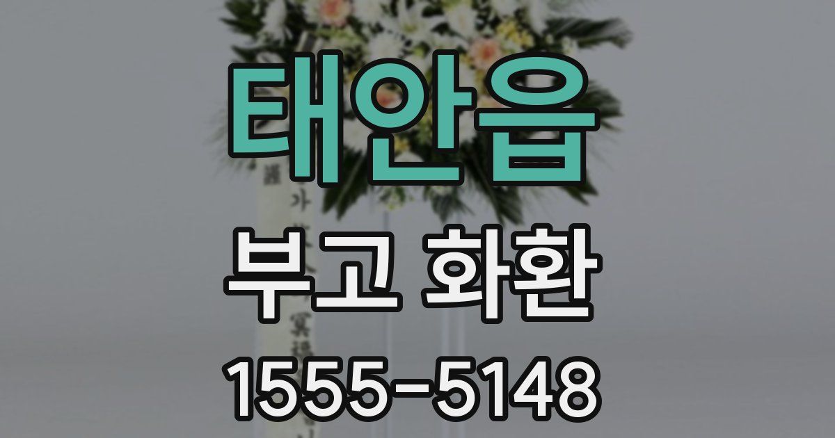 태안읍 부고 화환