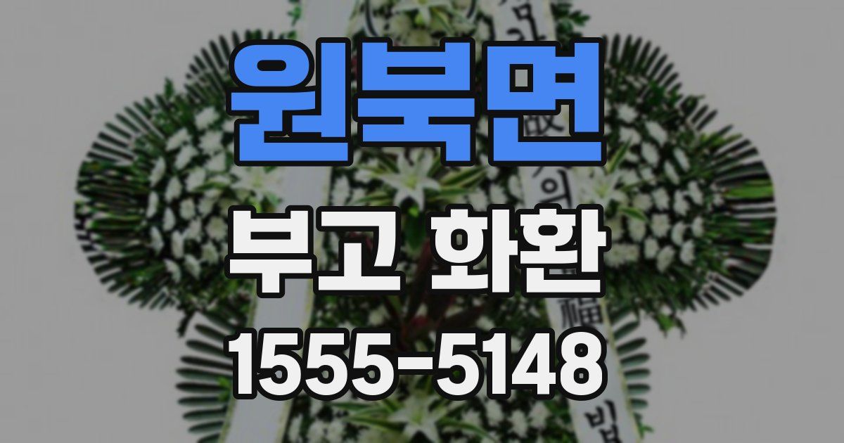 원북면 부고 화환