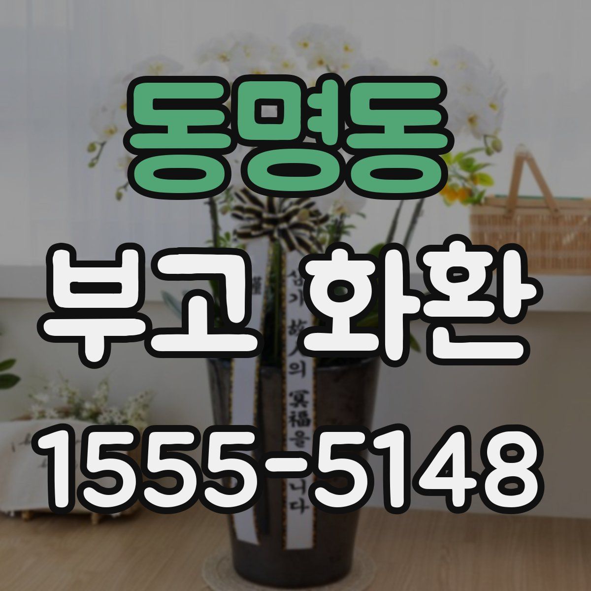 동명동 부고 화환
