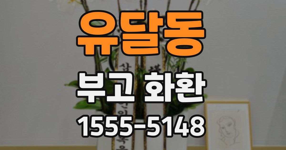 유달동 부고 화환