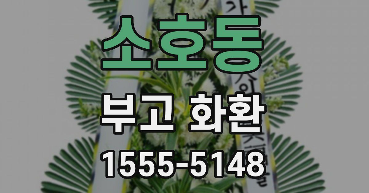 소호동 부고 화환