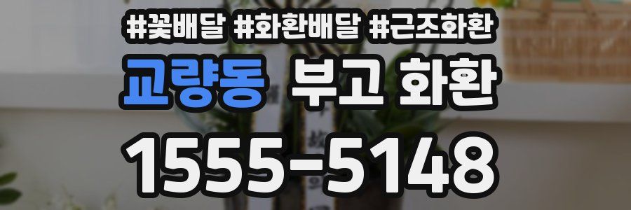 교량동 부고 화환