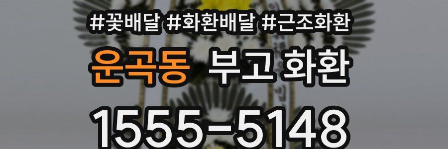 운곡동 부고 화환