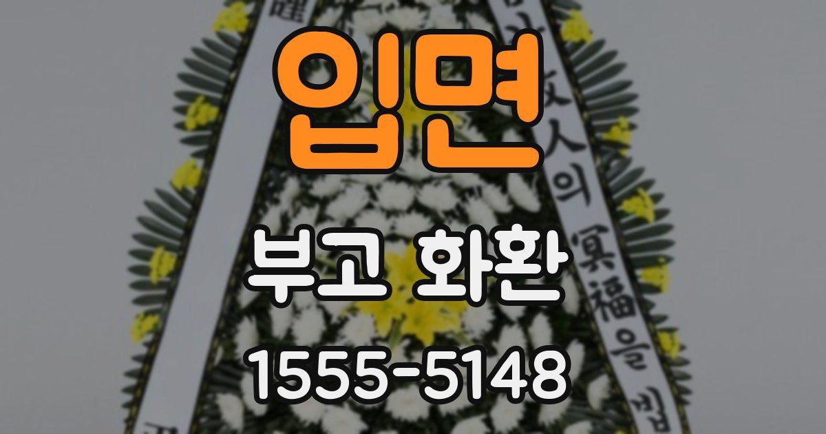 입면 부고 화환