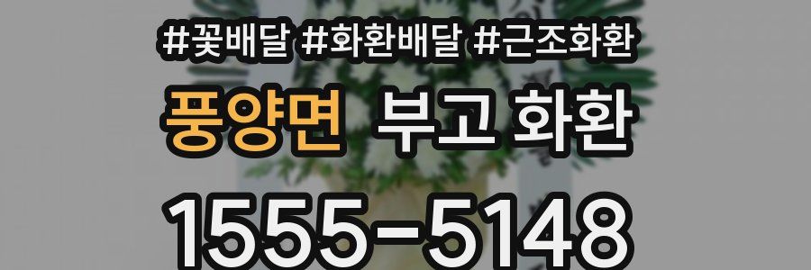 풍양면 부고 화환