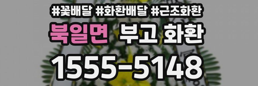 북일면 부고 화환