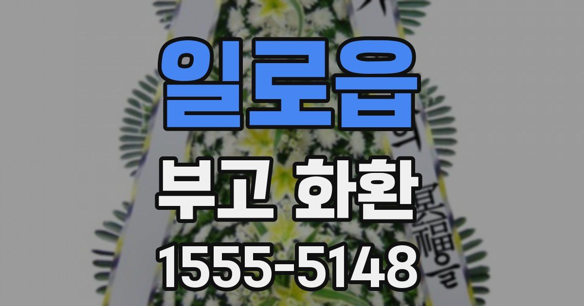 일로읍 부고 화환