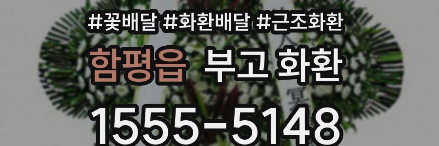 함평읍 부고 화환