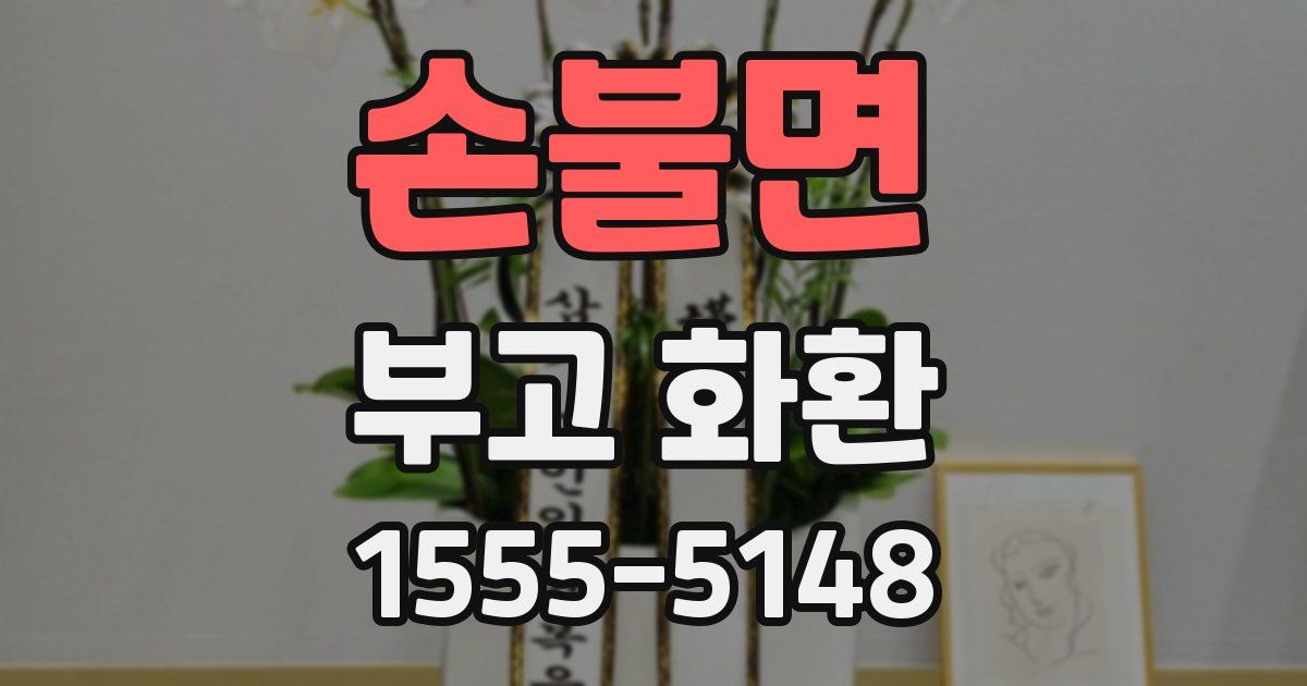 손불면 부고 화환
