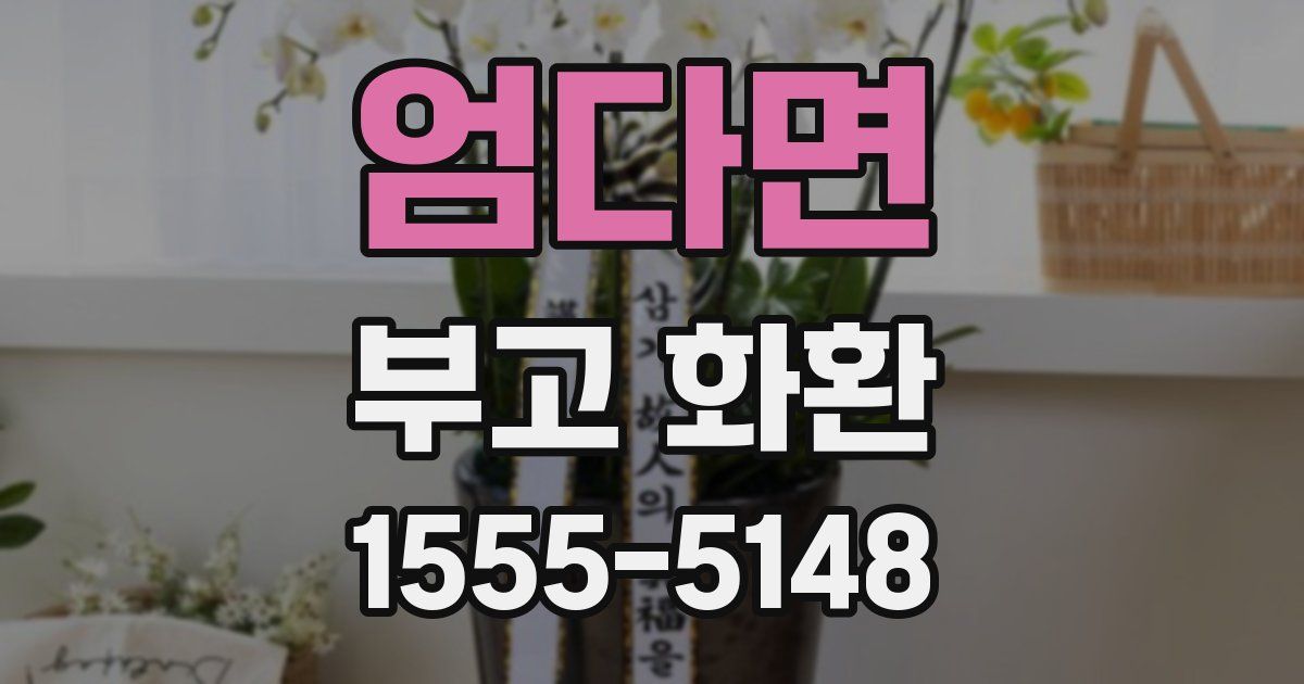 엄다면 부고 화환