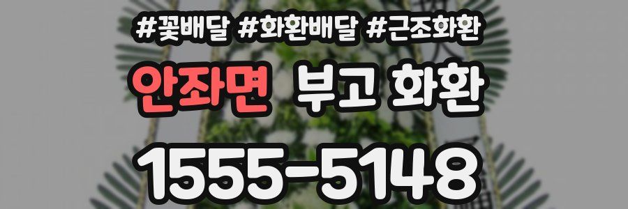 안좌면 부고 화환