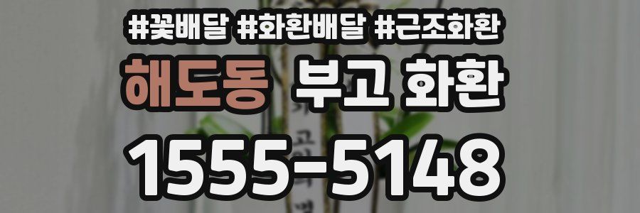 해도동 부고 화환