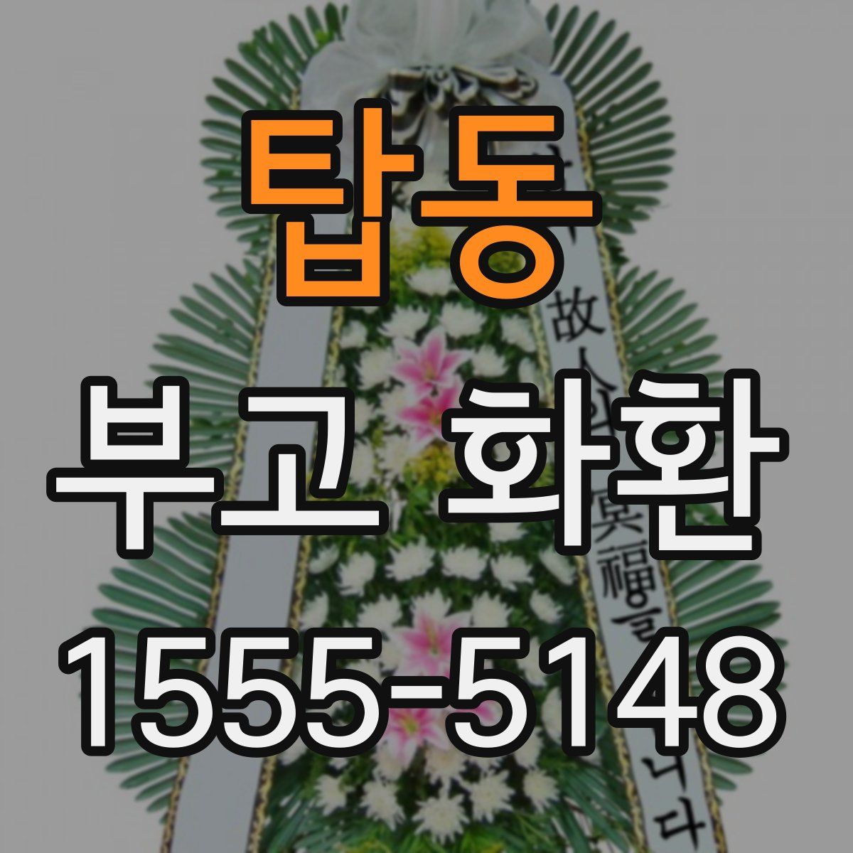 탑동 부고 화환