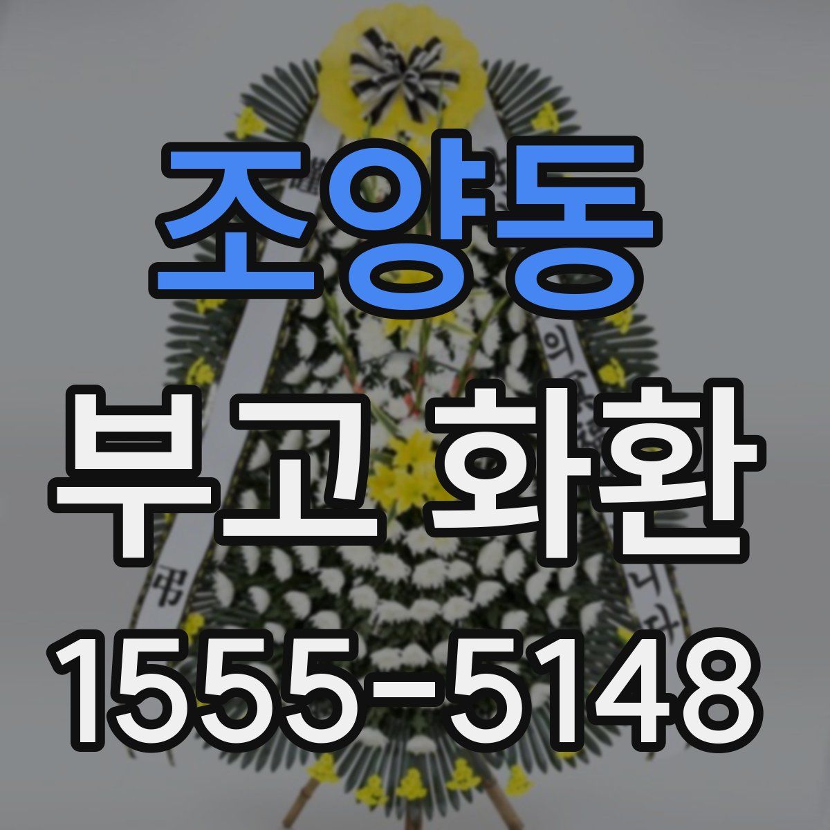 조양동 부고 화환