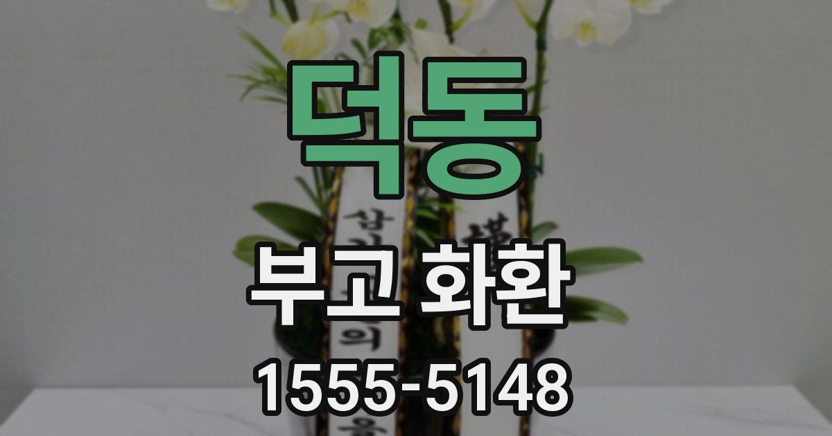 덕동 부고 화환