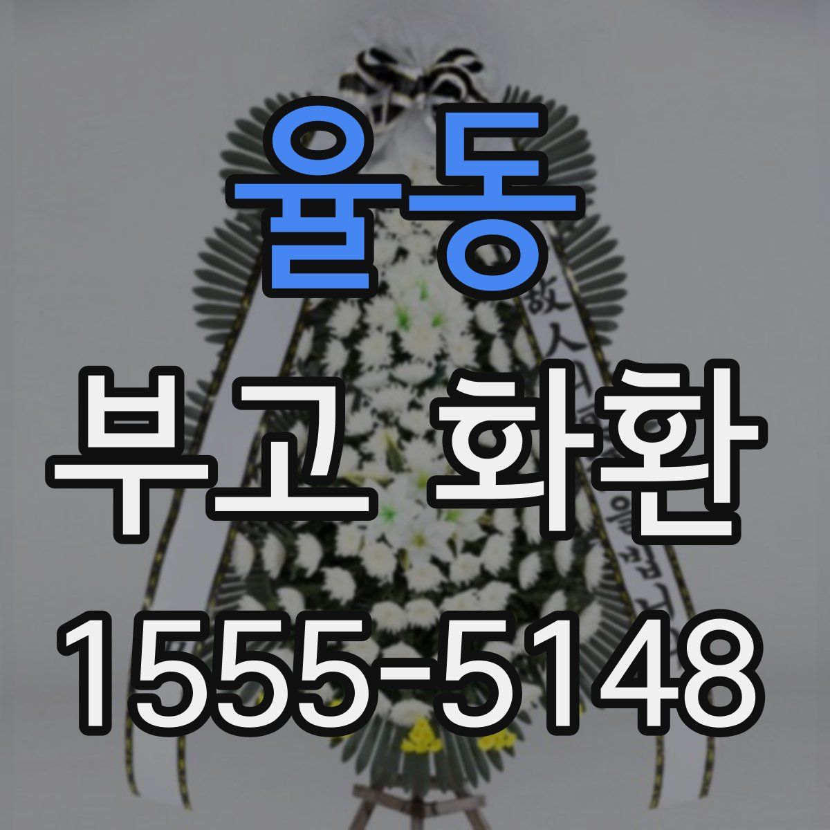 율동 부고 화환