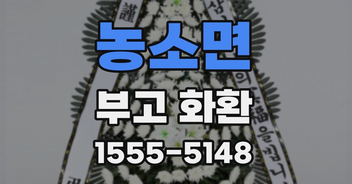 농소면 부고 화환