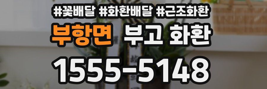 부항면 부고 화환