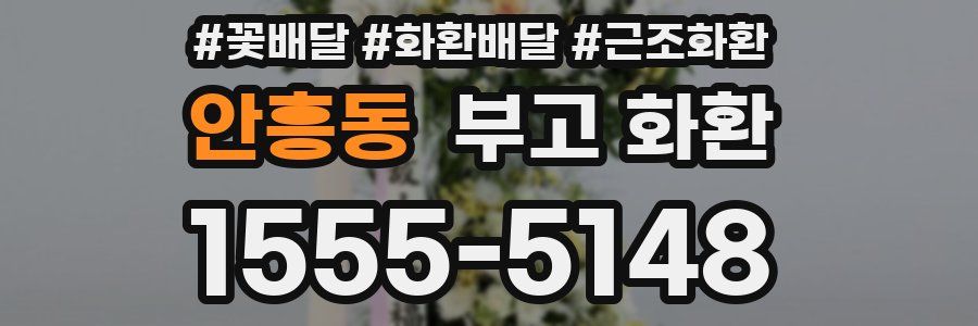 안흥동 부고 화환