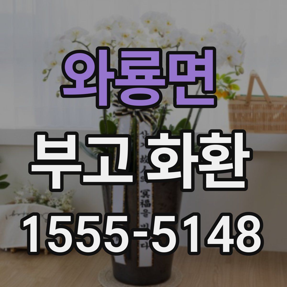 와룡면 부고 화환