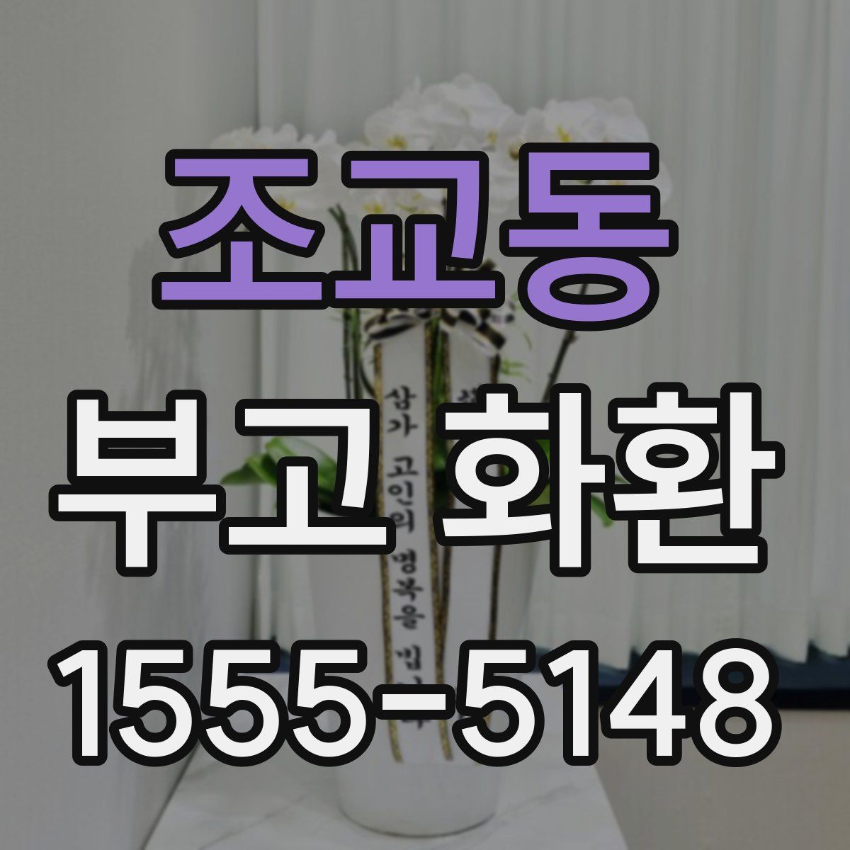 조교동 부고 화환