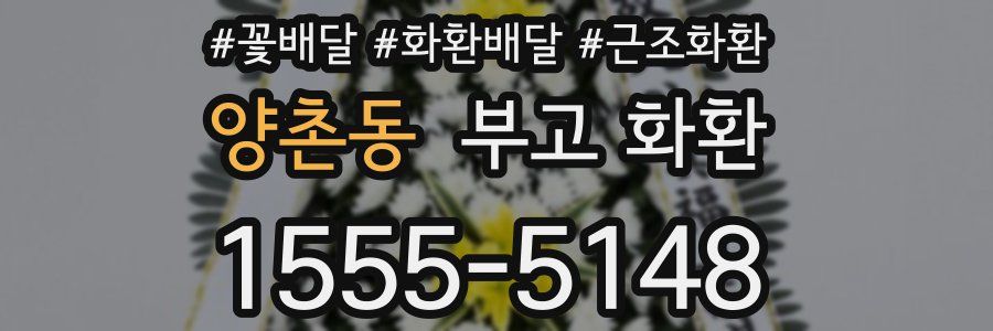 양촌동 부고 화환