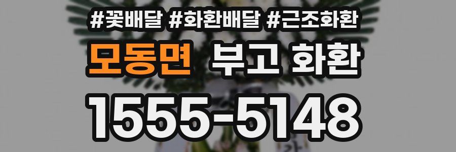 모동면 부고 화환