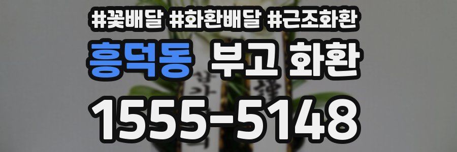 흥덕동 부고 화환