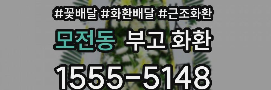 모전동 부고 화환