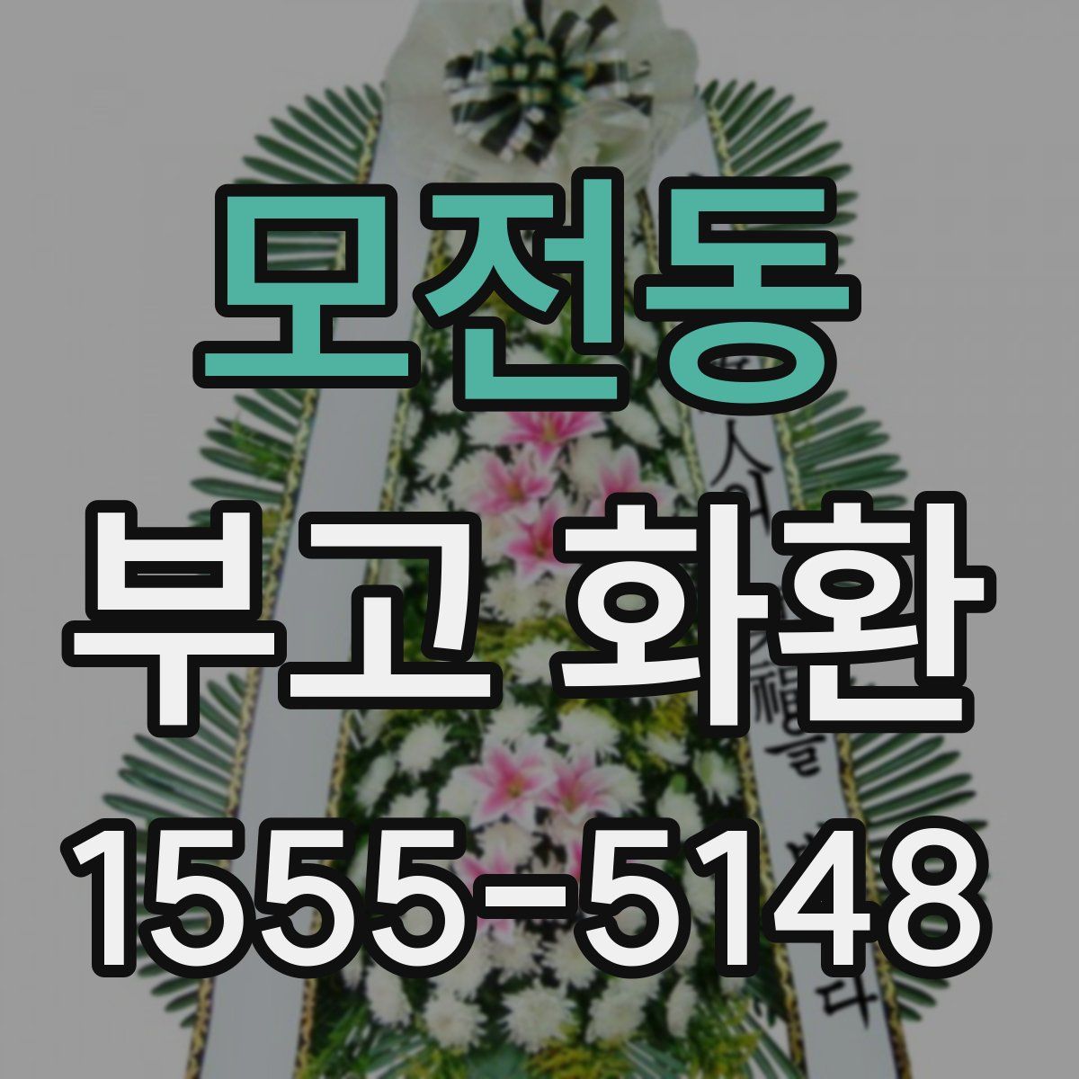 모전동 부고 화환