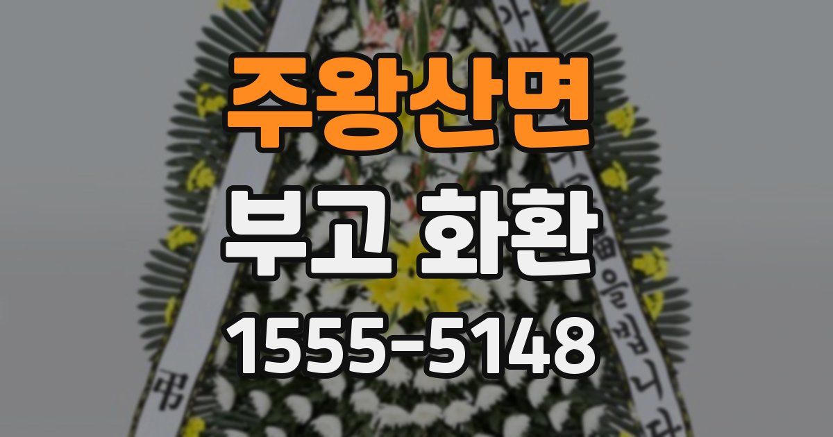 주왕산면 부고 화환