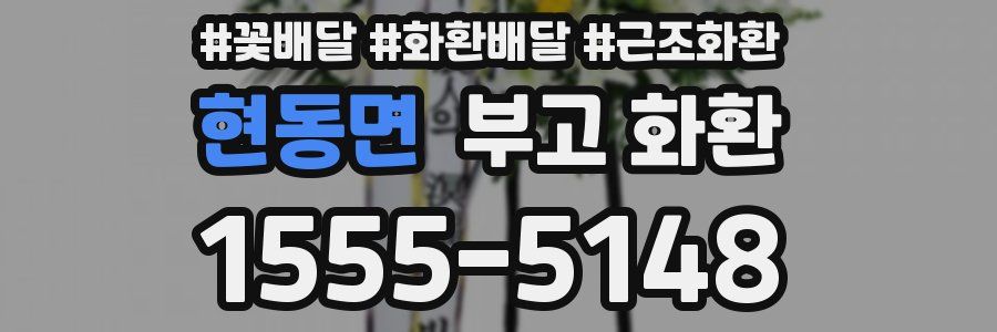현동면 부고 화환