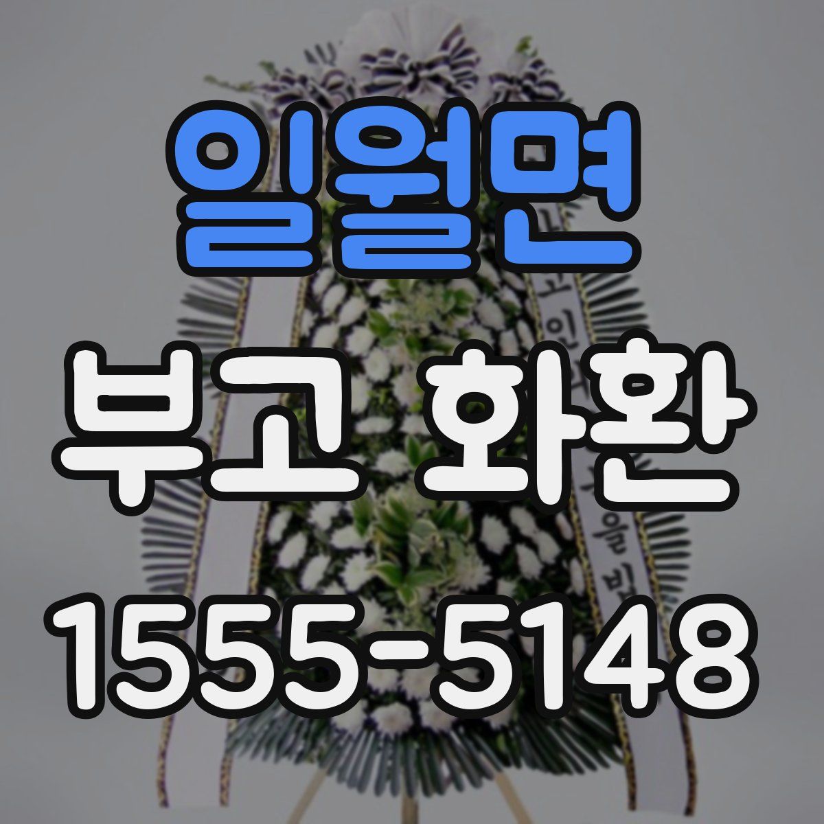 일월면 부고 화환