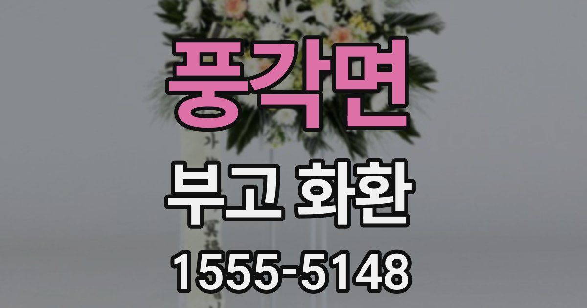 풍각면 부고 화환