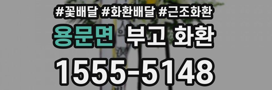 용문면 부고 화환