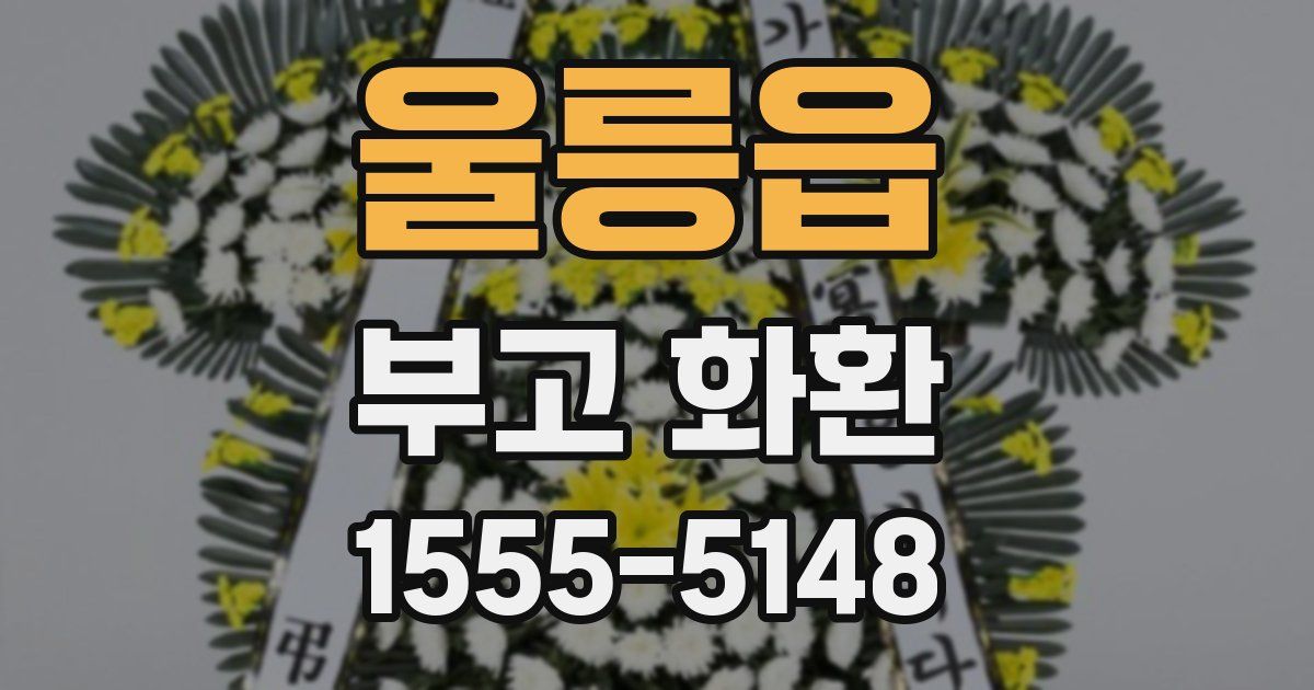 울릉읍 부고 화환