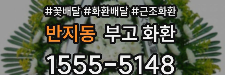 반지동 부고 화환