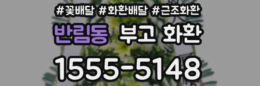 반림동 부고 화환