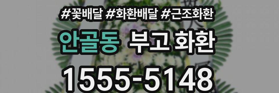 안골동 부고 화환