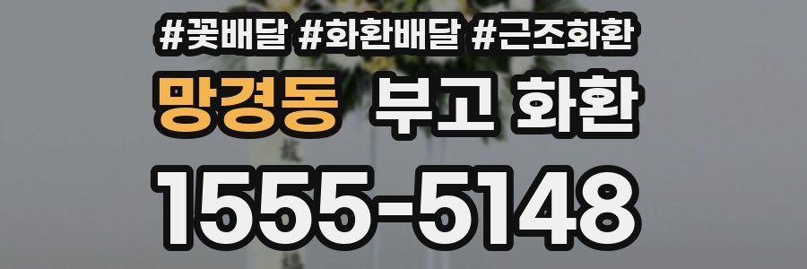 망경동 부고 화환