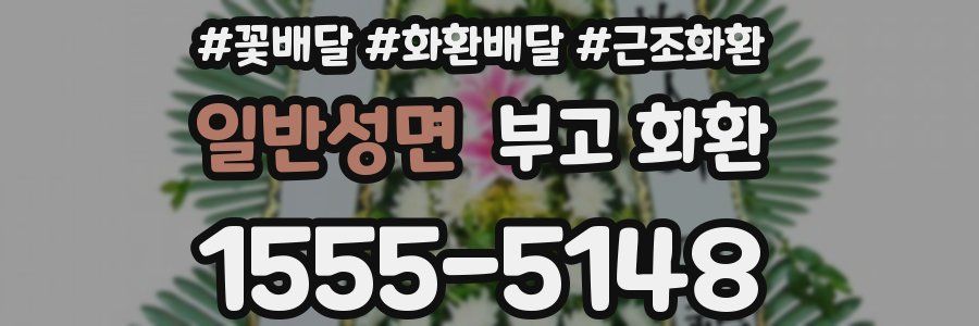 일반성면 부고 화환