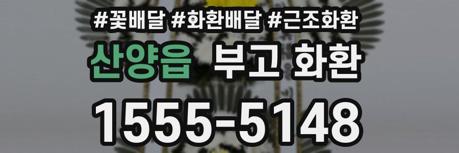 산양읍 부고 화환