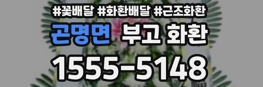 곤명면 부고 화환