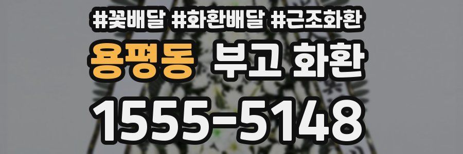 용평동 부고 화환