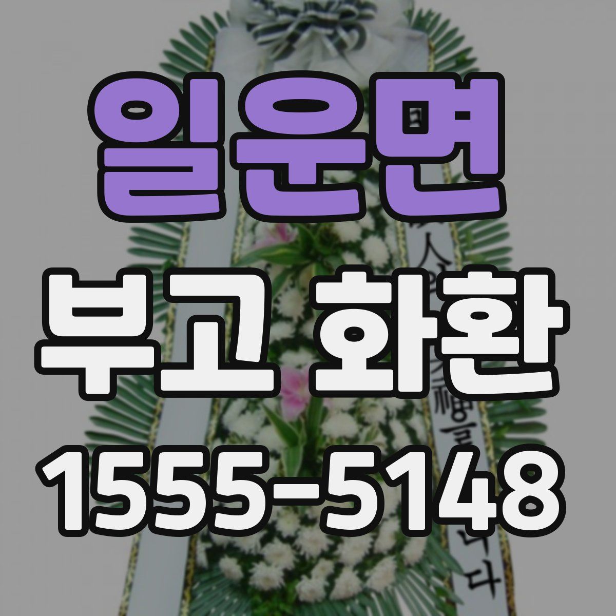 일운면 부고 화환