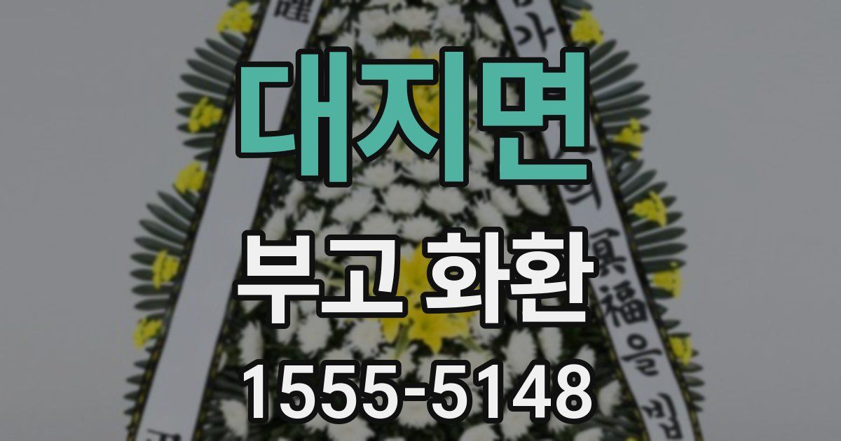 대지면 부고 화환