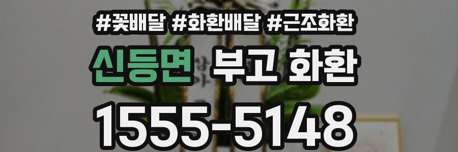 신등면 부고 화환