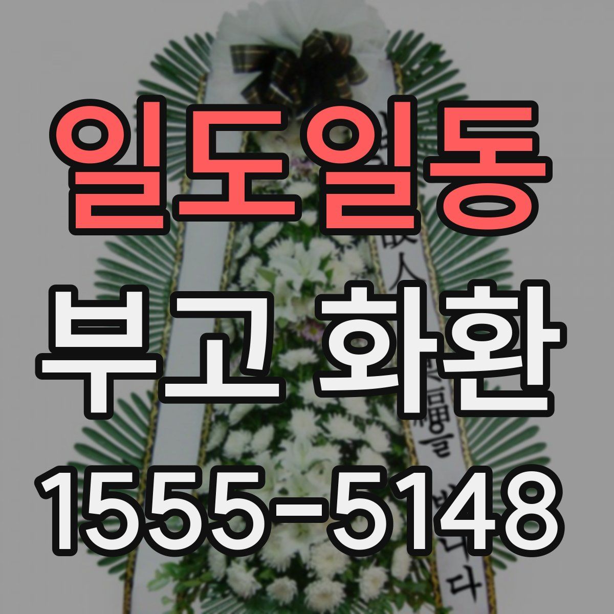 일도일동 부고 화환