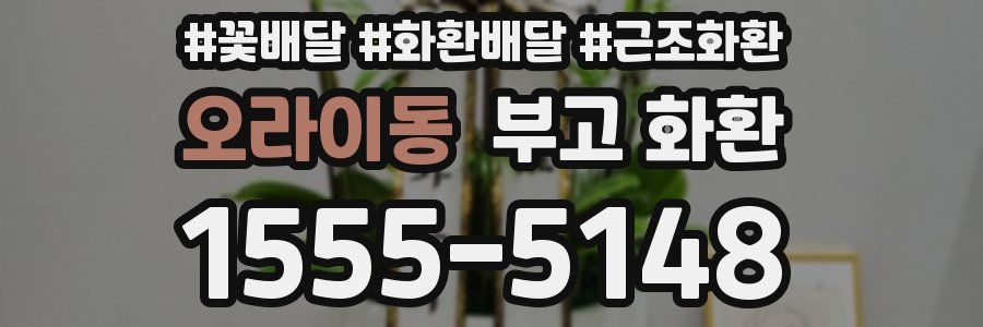 오라이동 부고 화환