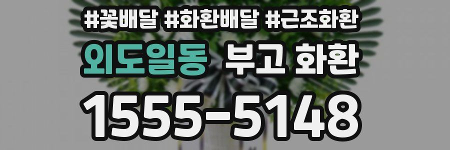 외도일동 부고 화환